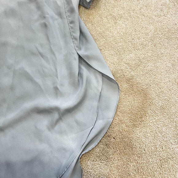 Collective concepts grey short sleeved blouse, size L - Picture 6 of 8